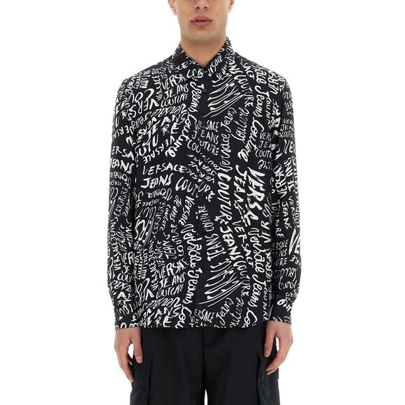 Versace Jeans Couture Men Logomania Print Shirt